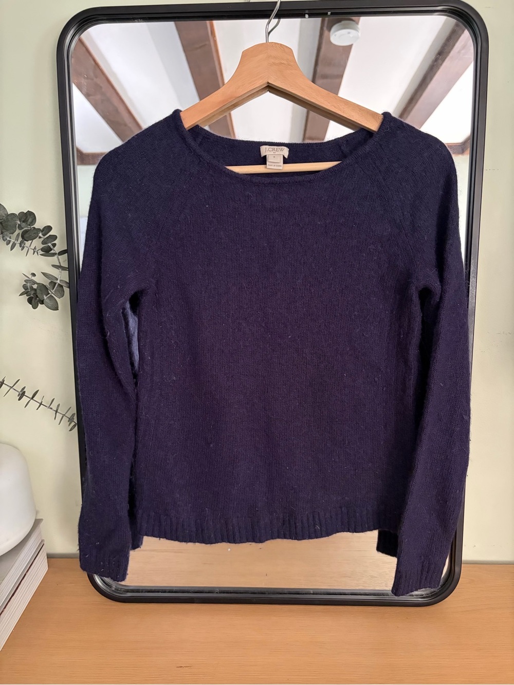 J. Crew Women’s Navy Crewneck Sweater